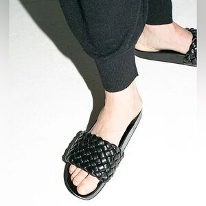 😎 Loffler Randall Sonnie Woven Leather Slides